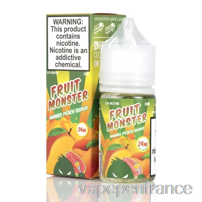 Mangue Pêche Goyave - Sels De Monstre De Fruits - 30 Ml 48 Mg Stylo Vape